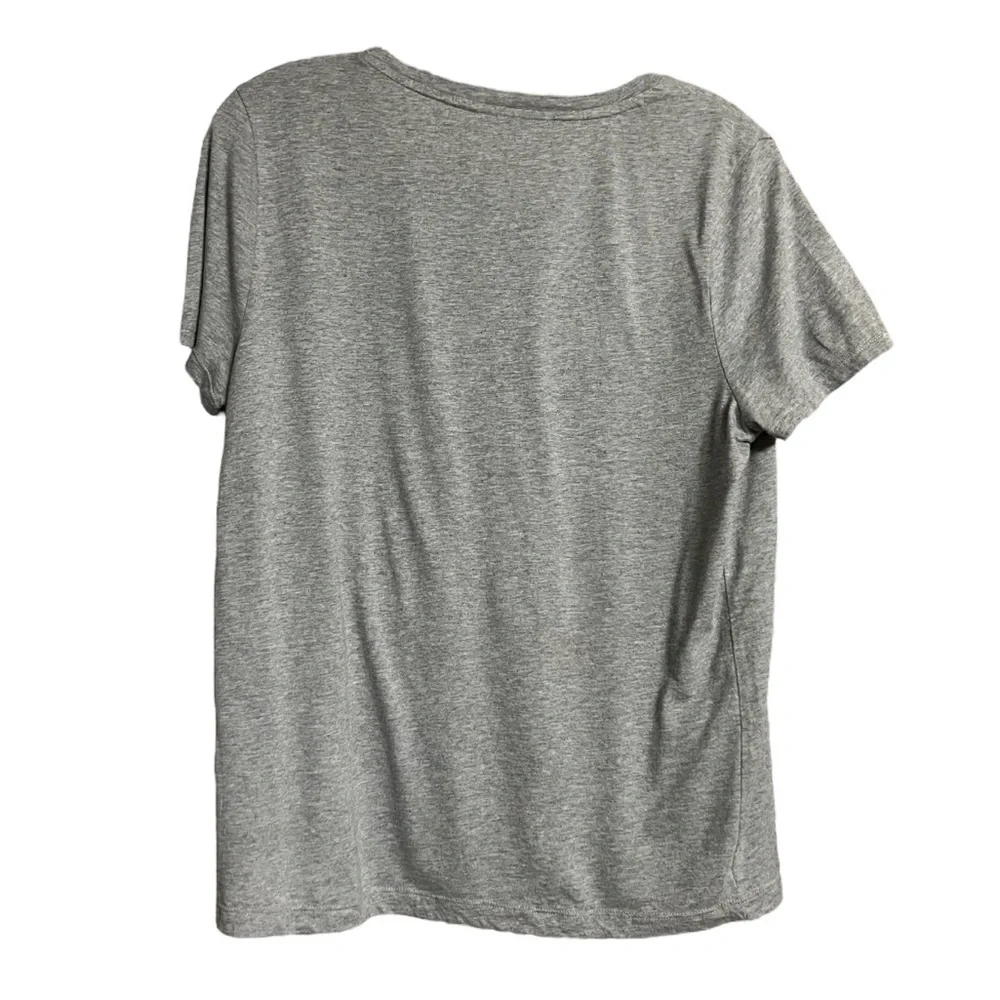 Tommy Hilfiger Heather Grey Heart Short Sleeve T Shirt Sz L - Picture 2 of 9